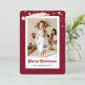 真っ赤な星空のクリスマスカード シーズンカード (スタンド正面)