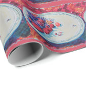 真っ赤な果物の器 ラッピングペーパー (ロールコーナー)