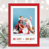 真っ赤な楽しいクリスマスの写真 シーズンカード