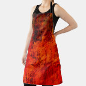 真っ赤な汚れた古い黒い剥がれた背景。ホール エプロン (インサイチュ)