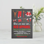 真っ赤な衣類を身に着けてクリスマスイブを楽しもう 招待状 (スタンド正面)