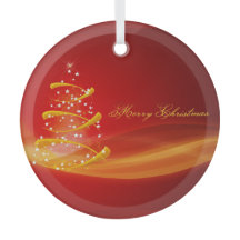 真っ赤な輝きのクリスマスツリー　メリークリスマス