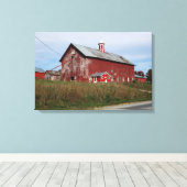 真っ赤に彩られた キャンバスプリント (インサイチュ (ウッドフロア))