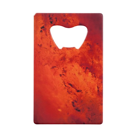 真っ赤に熱い溶岩 クレジットカード栓抜き (正面)