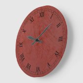 真っ赤 ラージ壁時計 (傾斜)