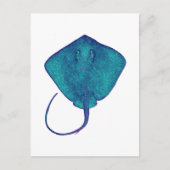 真っ青で ポストカード (正面)