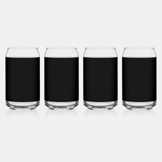 真っ黒なビール ガラス缶 (正面)