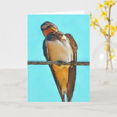 真っ黒な輪郭を描く カード (黄色い花)