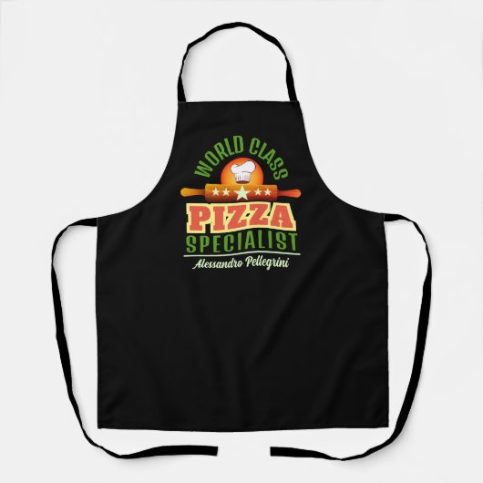 真っ黒なPIZZA達人 エプロン (正面)
