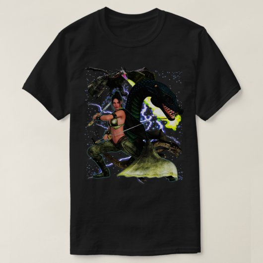 真に病んだドラゴンの戦士の王女 Tシャツ (デザイン正面)