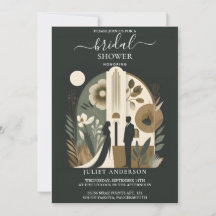 真に魅力的な70s 80s裁判所ブライダルシャワー