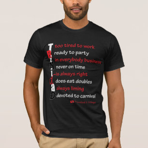 真のおもしろいトリニの説明 Tシャツ