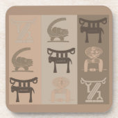 真のアフリカ族華美 コースター (正面)