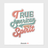 真のアメリカの精神 シール (シート)