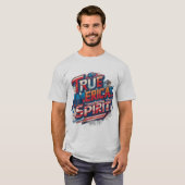 真のアメリカの精神 Tシャツ (正面フル)