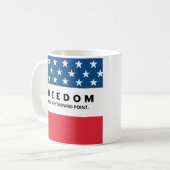 真のアメリカ愛国者 コーヒーマグカップ (正面左)