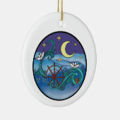 真のアールヌーボー水 セラミックオーナメント (右)