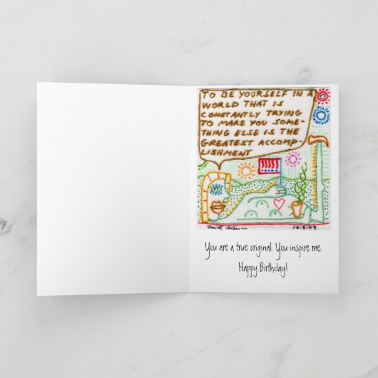 真のオリジナル カード (内部)