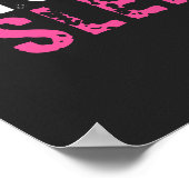 真のゲーマー決して眠らないピンクガールゲーマー ポスター (角)