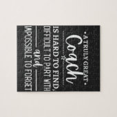 真のコーチ素晴らしは懸命の発見 ジグソーパズル (横)