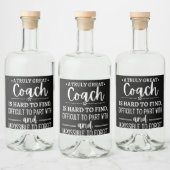 真のコーチ素晴らしは懸命の発見 リキュールボトルラベル (ボトル)