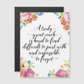 真のコーチ素晴らしー引用文コーチ感謝していユーギフト (正面/裏面)