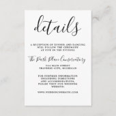 真のシンプルスシンプルクリプト結婚ミニマリスト エンクロージャーカード (正面)