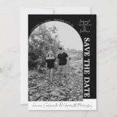 真のシンプルモダン3白黒 セーブザデート (正面)