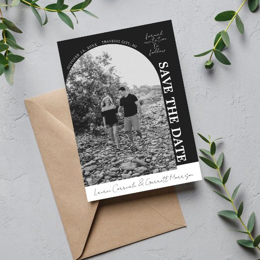 真のシンプルモダン3白黒 セーブザデート