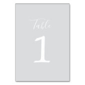 真のシンプル結婚1のクールミストテーブル番号 テーブルナンバー (裏面)