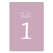 真のシンプル結婚1の藤の表の番号 テーブルナンバー (裏面)