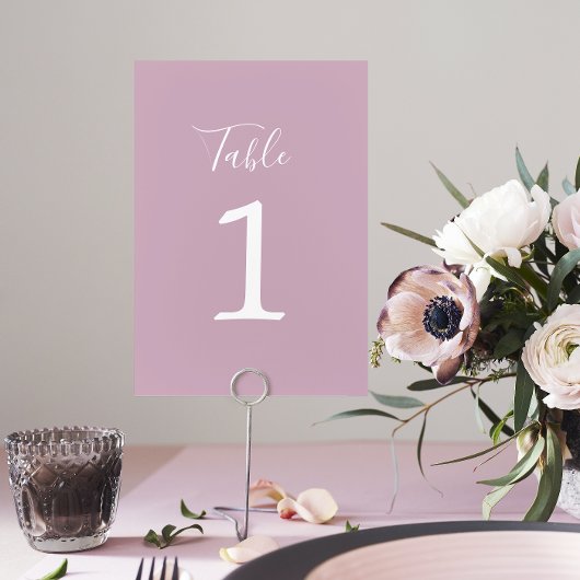 真のシンプル結婚1の藤の表の番号 テーブルナンバー