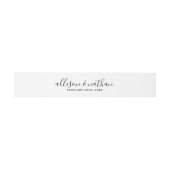 真のシンプル1花嫁結婚と花婿 招待状ベリーバンド (フラット)