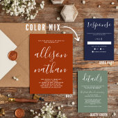 真のシンプル1 Rust Scriptミニマル結婚リスト 招待状