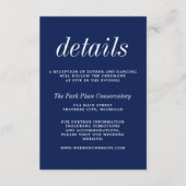 真のシンプル2インクブミニマルルー結婚ズ エンクロージャーカード (正面)