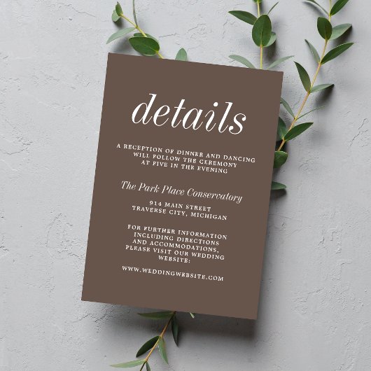 真のシンプル2キノコのミニマル結婚リスト エンクロージャーカード