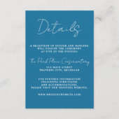 真のシンプル3スクリプトミニマル冬の結婚式 エンクロージャーカード (正面)