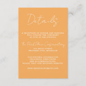 真のシンプル3スクリプミニマルトのソレ結婚ット エンクロージャーカード (正面)