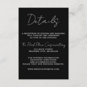 真のシンプル3スクリプミニマルトのブ結婚ラック エンクロージャーカード (正面)