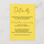 真のシンプル3スクリプミニマルトひま結婚わり エンクロージャーカード (正面)