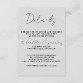 真のシンプル3スクリプミニマルトクール・ミッ結婚ト エンクロージャーカード (正面)