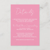 真のシンプル3スクリプミニマルト結婚・バレエ エンクロージャーカード (正面)