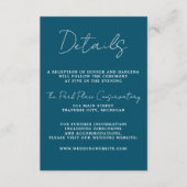 真のシンプル3スクリプミニマルトNeptune結婚の エンクロージャーカード (正面)