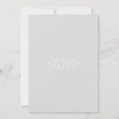 真のシンプル6フローラクールミスト結婚ーズ 招待状 (裏面)