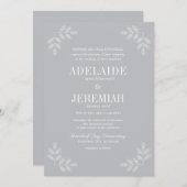 真のシンプル6フローラ優れた結婚の 招待状 (正面/裏面)