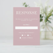 真のシンプル6ムーンライトミニマル結婚リスト 出欠カード (スタンド正面)