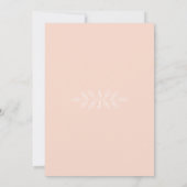 真のシンプル6赤面フローラ結婚式招待状 招待状 (裏面)