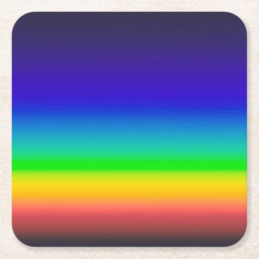 真のスペク太陽のトル スクエアペーパーコースター (正面)