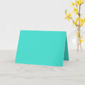 真のターコイズ カード (黄色い花)