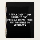 真のチーム素晴らしは見つける懸命である プランナー手帳 (正面)